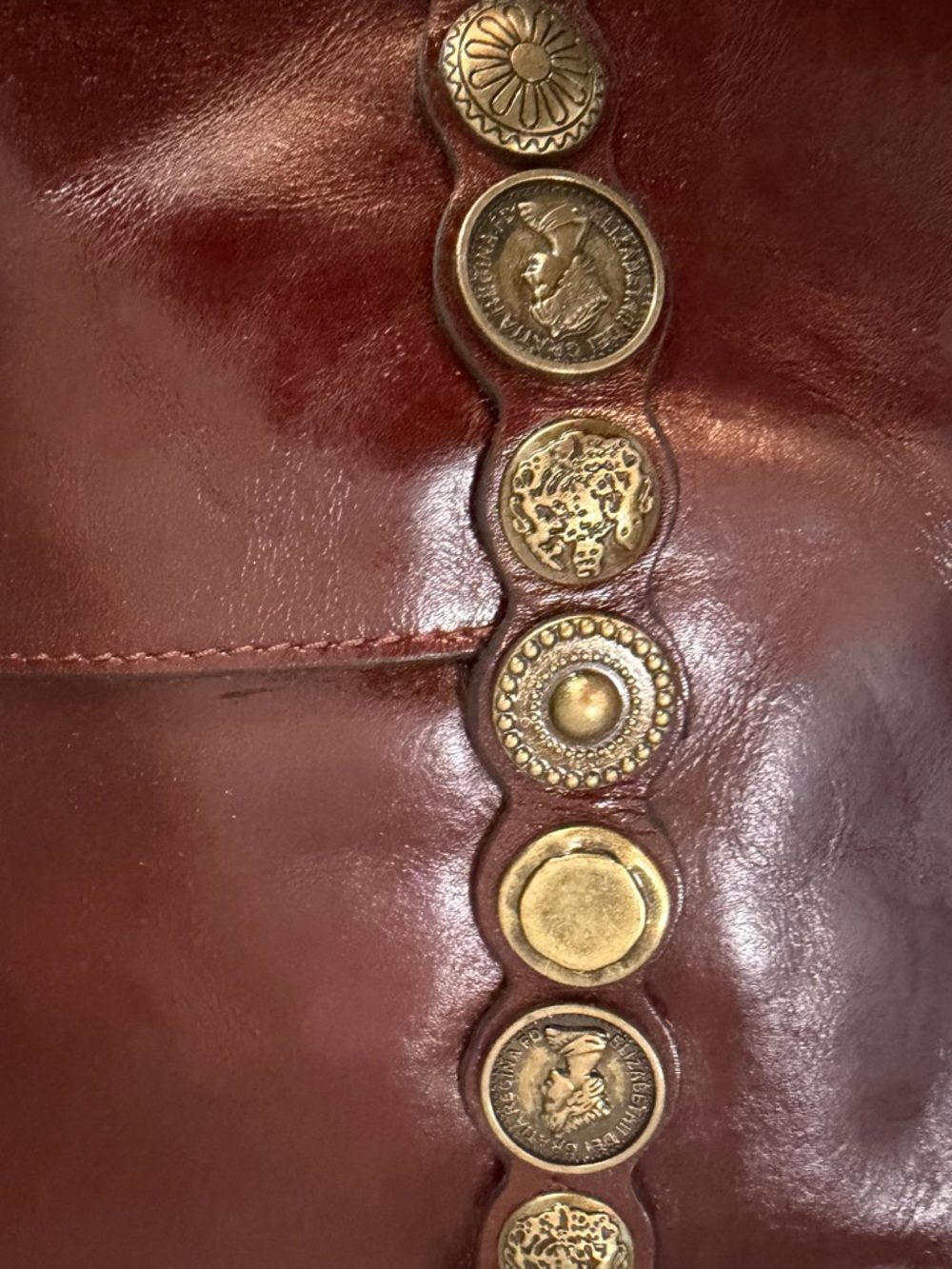 Patricia Nash Rena 100 percent Italian leather wcoin adornment NEW - Picture 10 of 12
